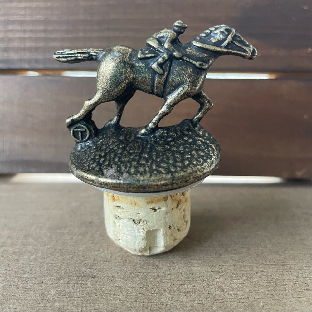 Blanton’s Bourbon Jockey Bottle Stopper LETTER T